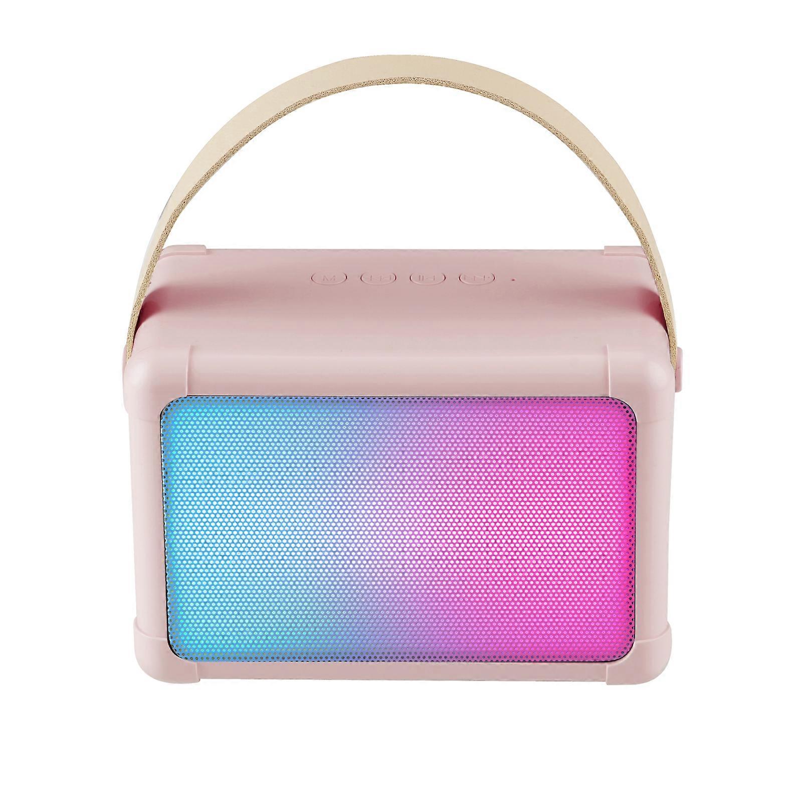 Portable RGB Lighting Effect Bluetooth Speaker Home Mini Karaoke Audio