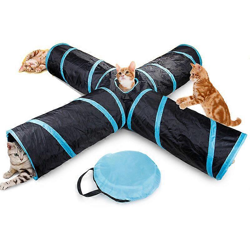 Pet Play Tunnel 4 Ways Collapsible Tunnel Toy