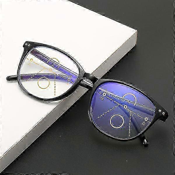 Progressive Multifocal Glasses For Women Men Blue Light Blocking Reading Glasses