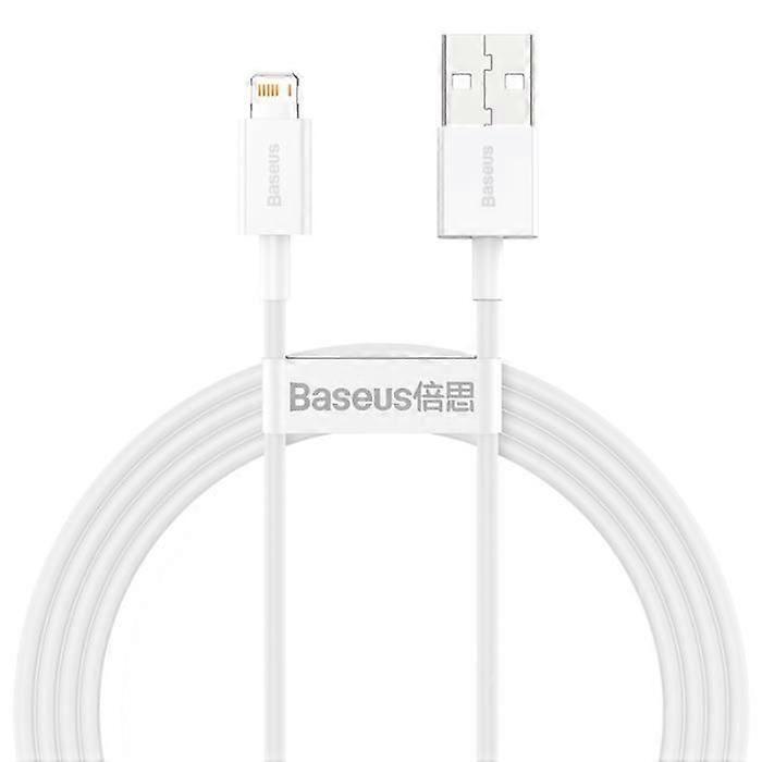 BASEUS 1.5m 2.4A Fast Charging Data Cable Compatible with iPhone,White