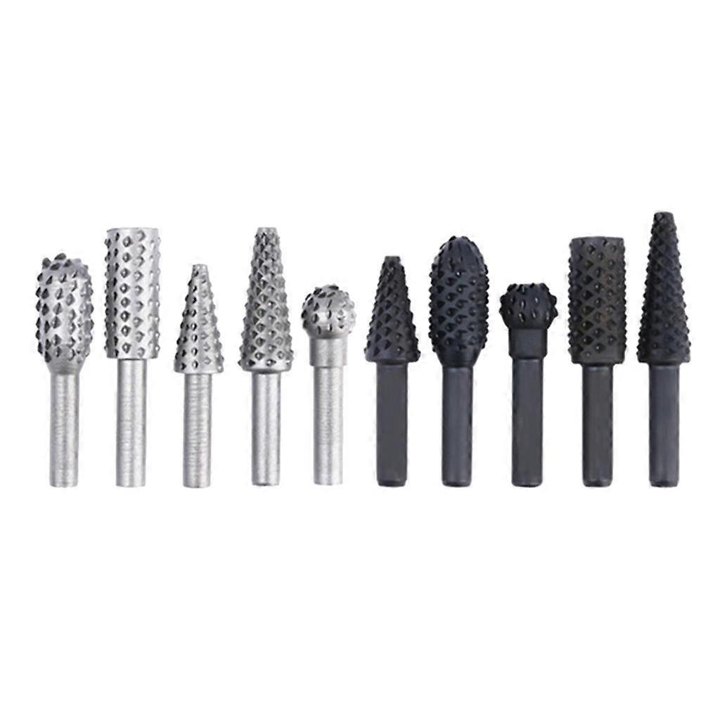 10PCS 1/4'' Drill Bit Set Woodworking Cutting Tools Wood Carving Bits