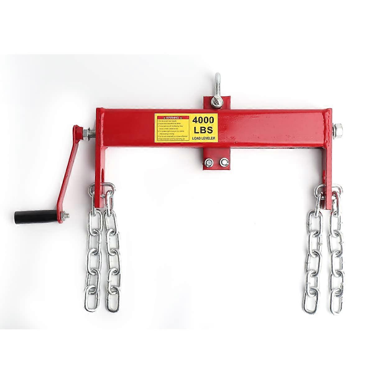 Engine Load Leveler 2 Ton Engine Hoist Load Leveler 4000lbs Steel Engine Hoist Shop Cran Cherry Picker with 2 Cha