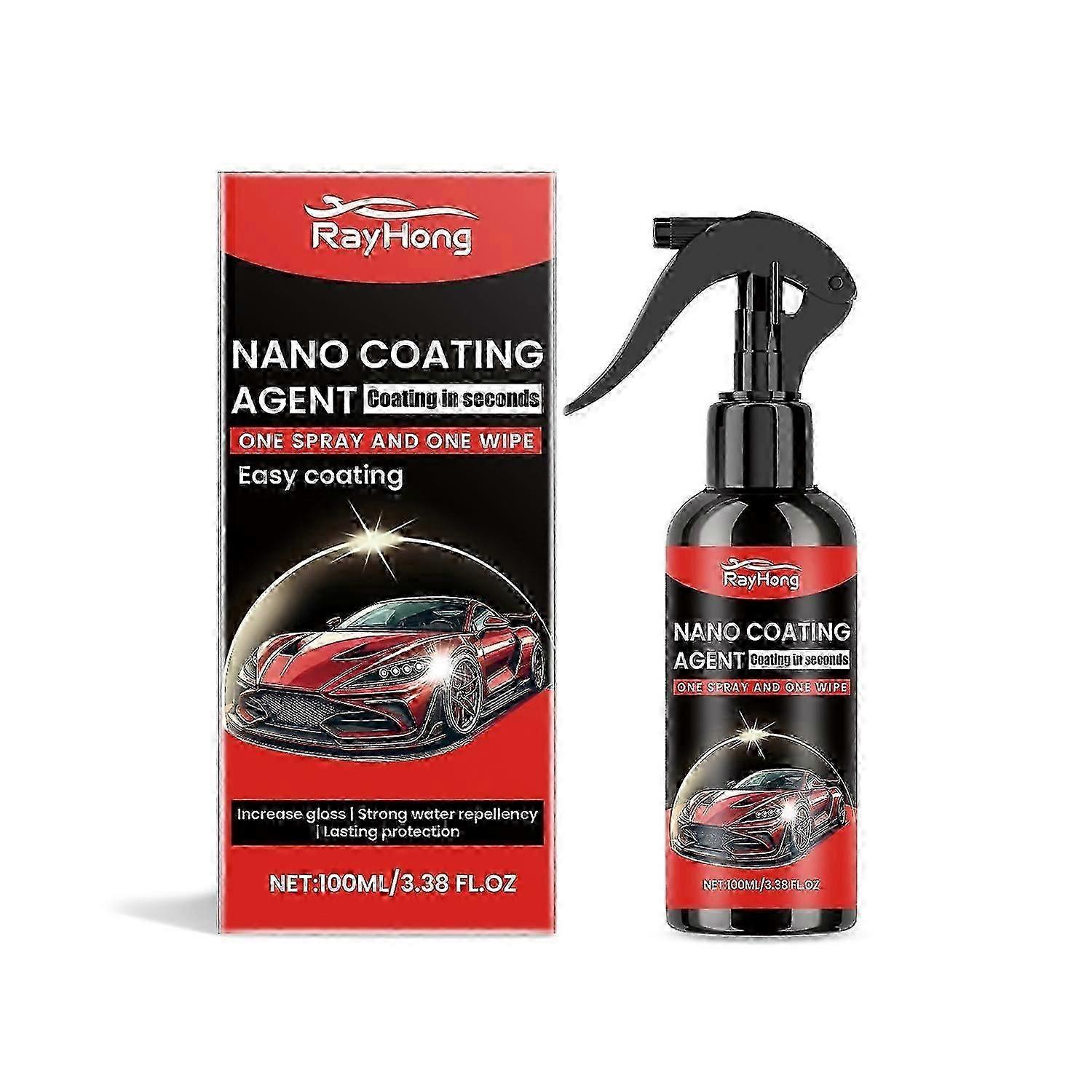 Rayhong car coating agent protects car paint, improves gloss, anti-fouling, cleans and renovates car