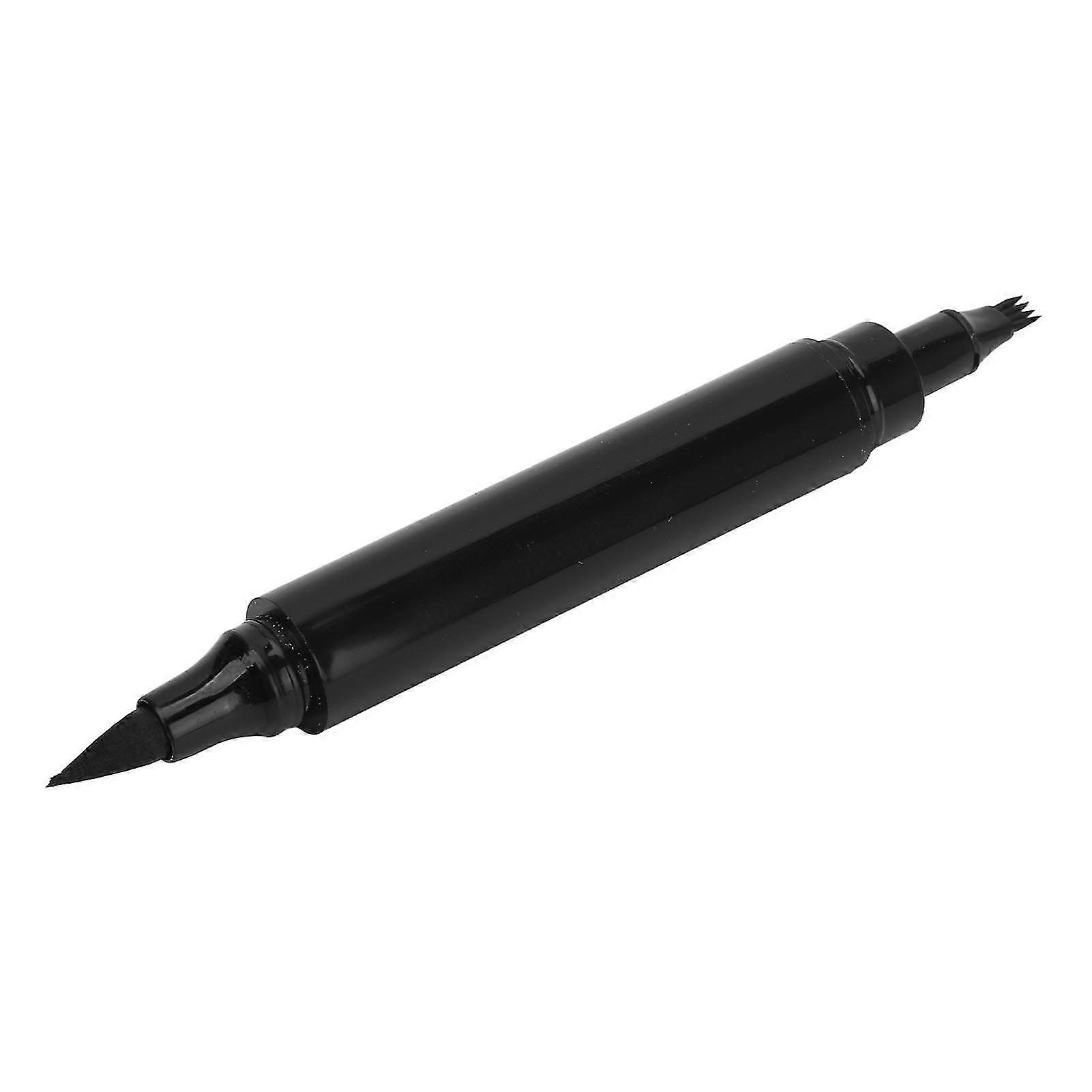 2 1 Men Beard Pencil Filler 4 Tip Fork Sweat Proof Long Lasting Coverage Repair Mustache Shape Dark Brown in