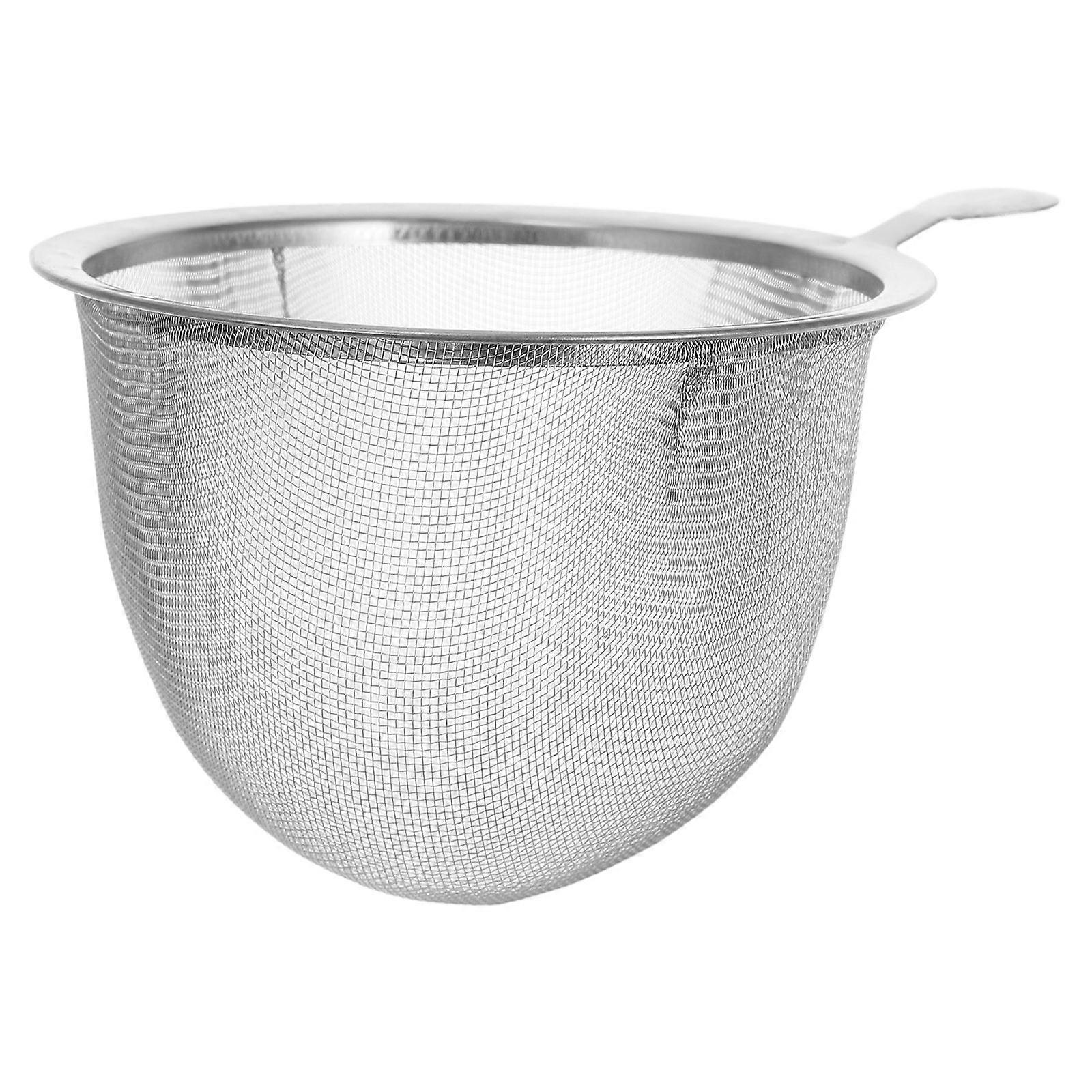 Stainless Steel Tea Strainer with Handle – Reusable Loose Tea Infuser Filter for Home and Office Use