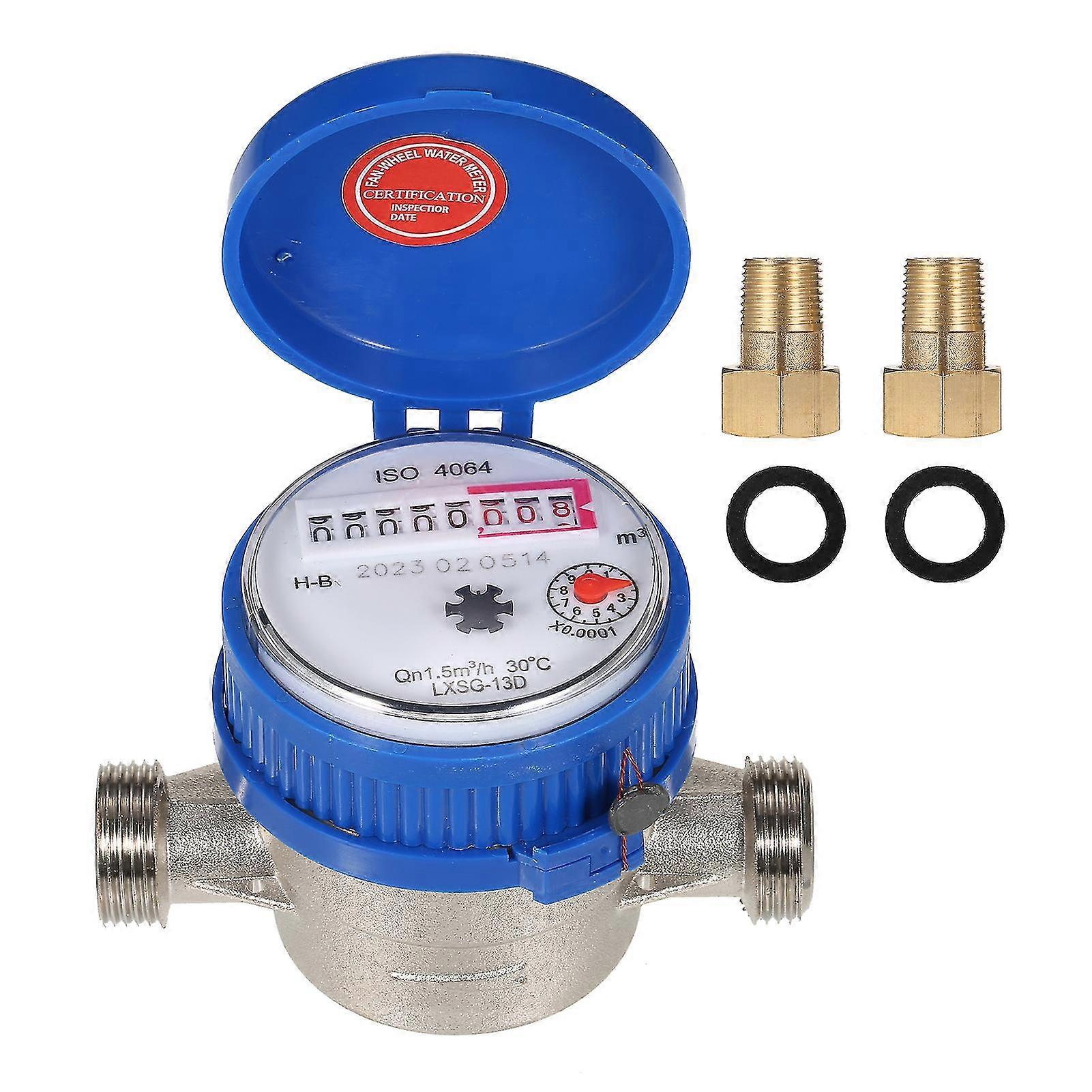 Household Water Meter Single Flow Dry Cold Water Table