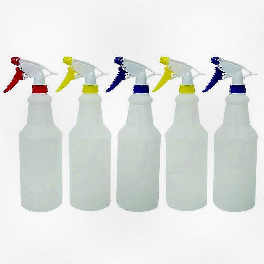 5 Pack of Handheld Spray Bottles for Multiple Uses - Sanitizer and Alcohol Dispenser Containers for Indoor and Outdoor Use, 750ml, Assorted 