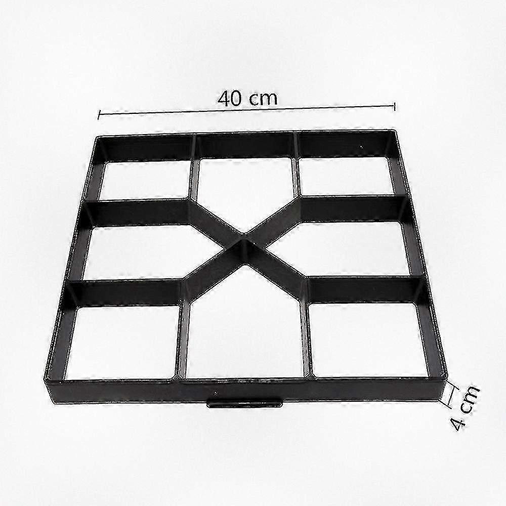 Reusable Plastic Path Maker Mold for DIY Concrete Cement Stone Brick Design, Ideal for Manually Paving Garden Walkways and Building Tools