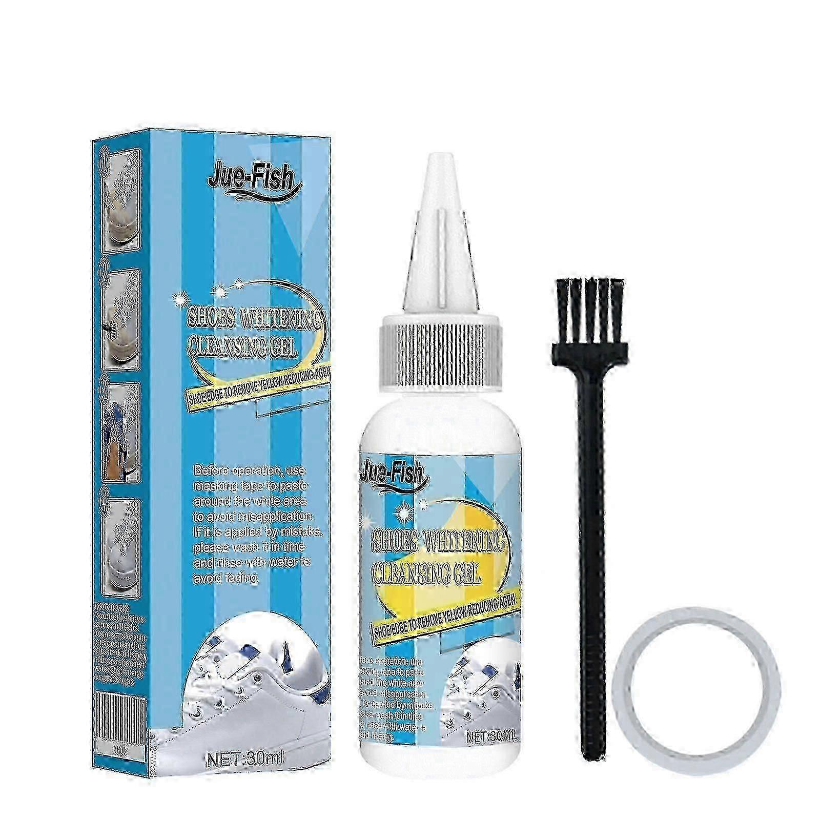 Nettoyant pour chaussures blanches, chaussures blanches, décontamination forte, décontamination, nettoyant blanchissant jaune