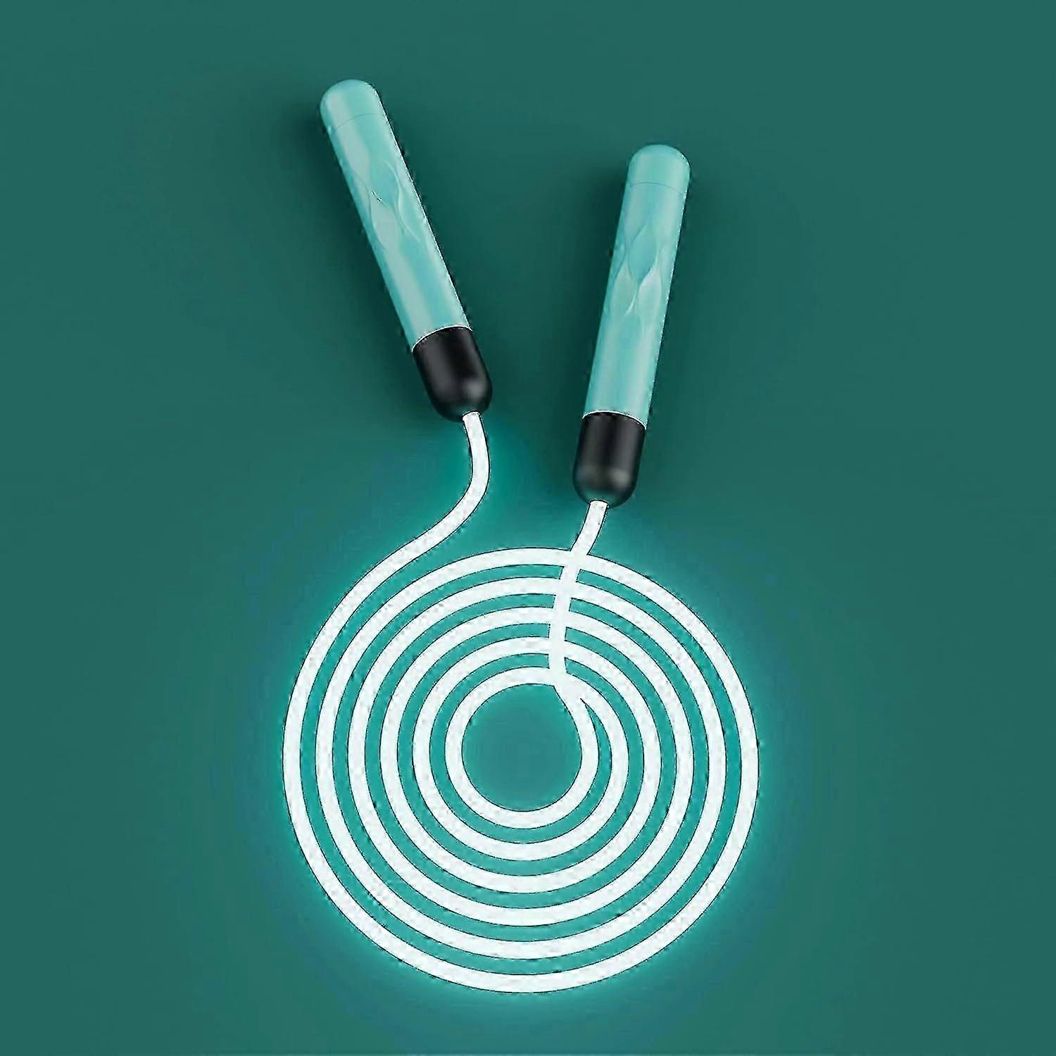 2025 Adjustable LED Light-Up Jump Rope with Memory Counter - Fitness Skipping Rope for Teens, Adults & Gym Training_CP