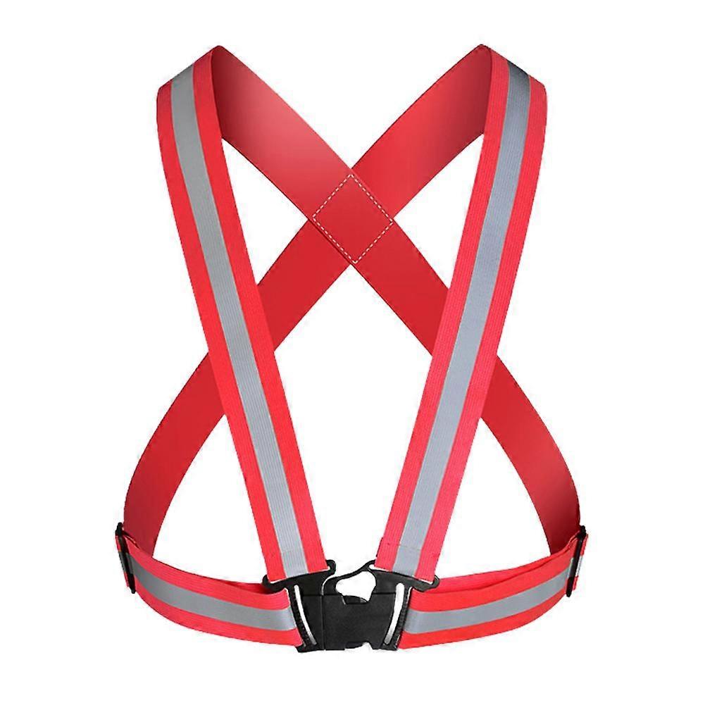 Cycling Reflective Vest - High Elasticity & Enhanced Safety for Night Running & Cycling