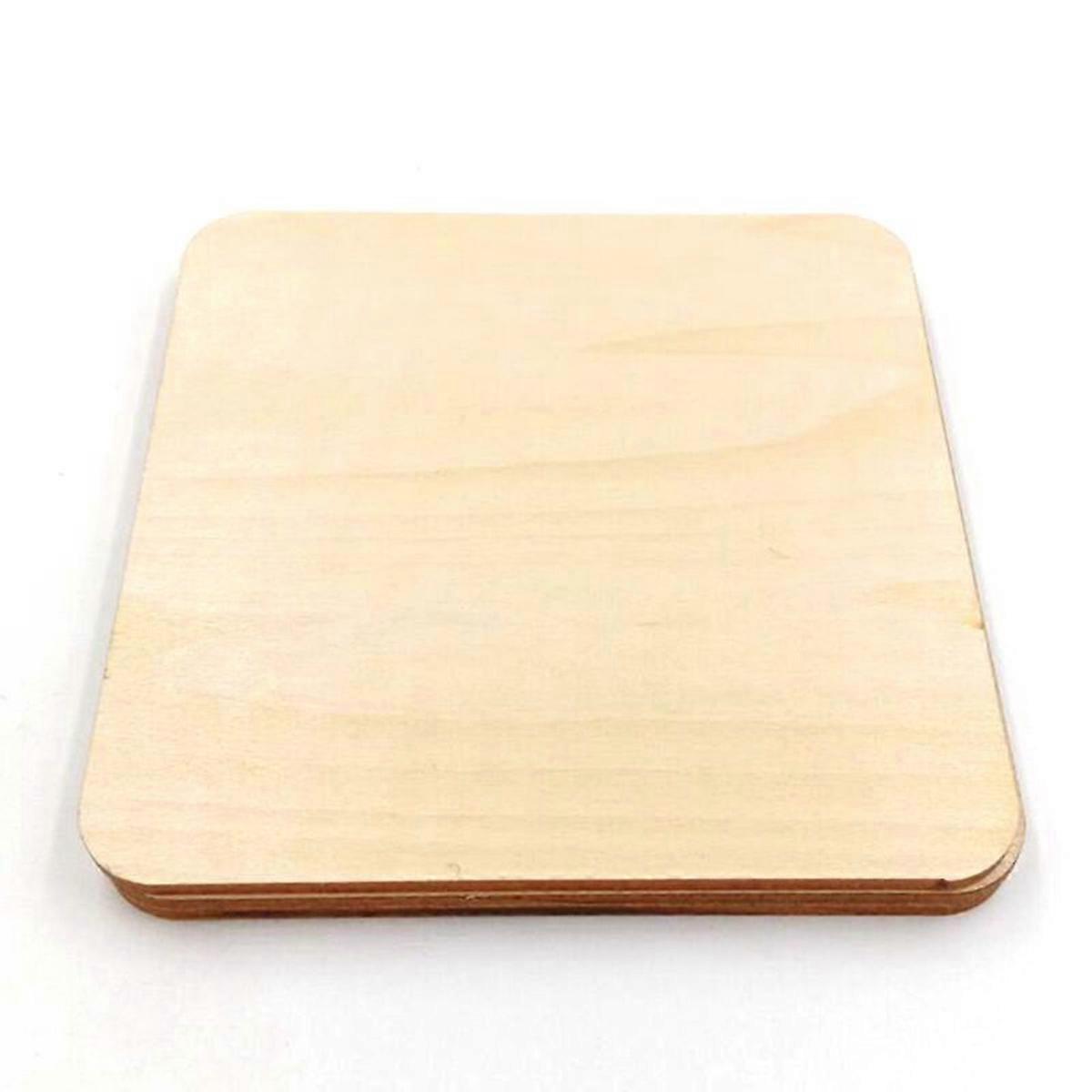 Square Wooden Coaster, Heat Resistant Cup Holder for Daily Use, Stain Resistant