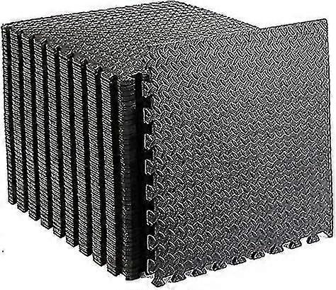 10pcs Extra Thick Interlocking Foam Gym Mats, Large Soft Exercise Floor Tiles for Home Fitness