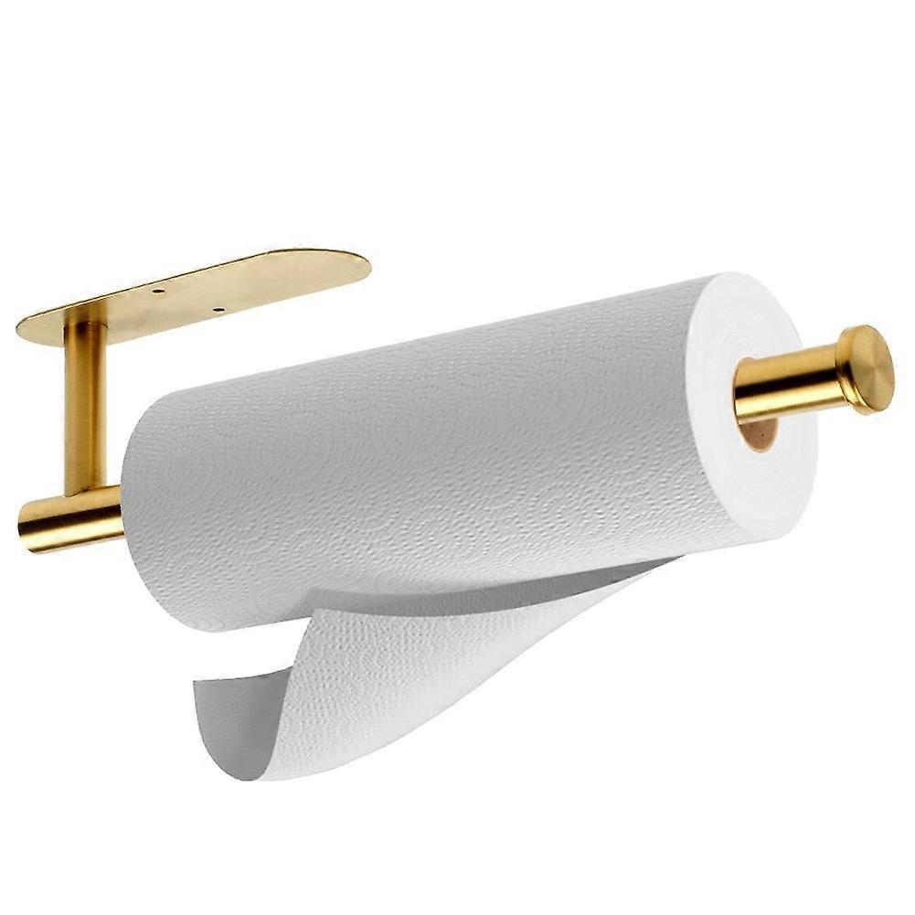 Paper Towel Rack Steel Gold