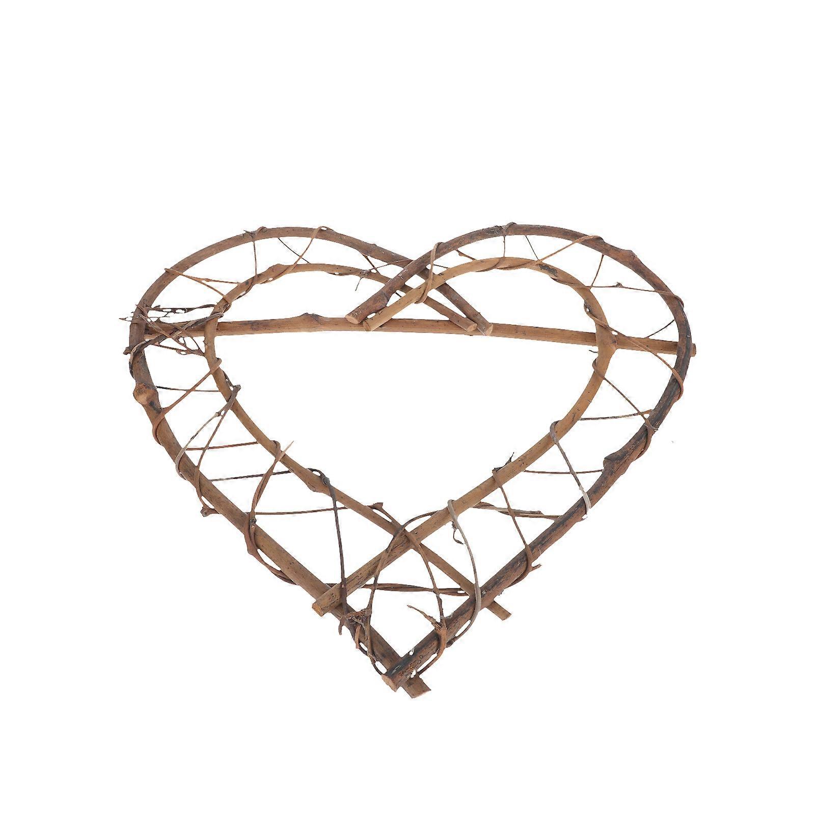 Crafting Heart Shaped Wreath Frame for Banquet and Holiday Decor, Simple Design