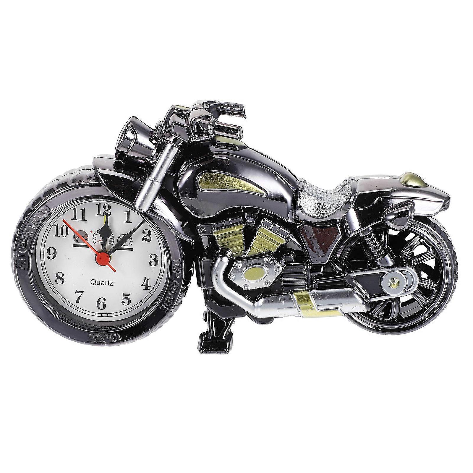 Motorcycle Desktop Clock, Versatile Quartz for Room Decor