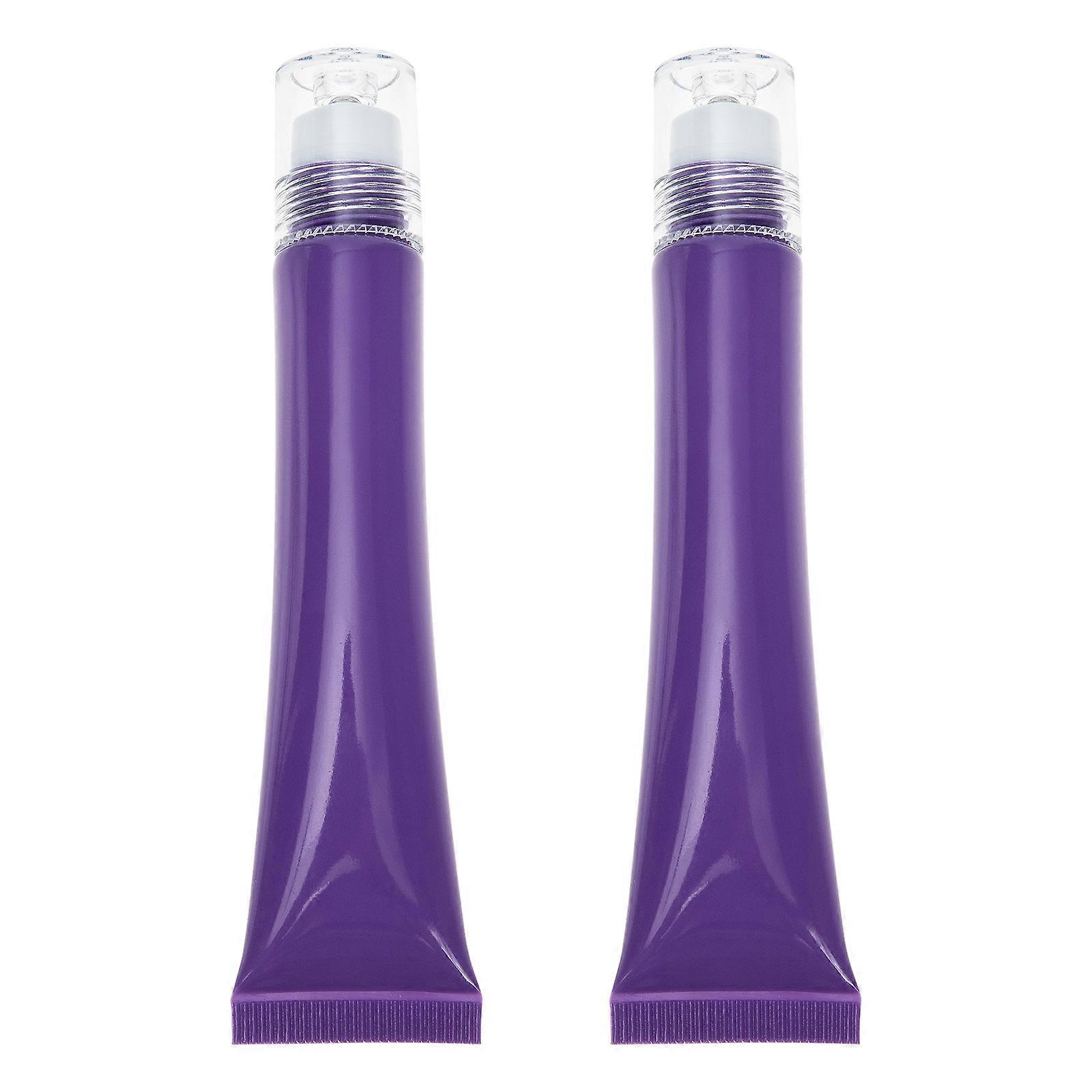 2 قطعة زجاجات أسطوانية من الزيت العطري للعناية بالبشرة DIY - أنبوب موزع مستحضرات التجميل المحمول مع ختم محكم ، حاوية مانعة للتسرب للسفر والاستخدام اليومي