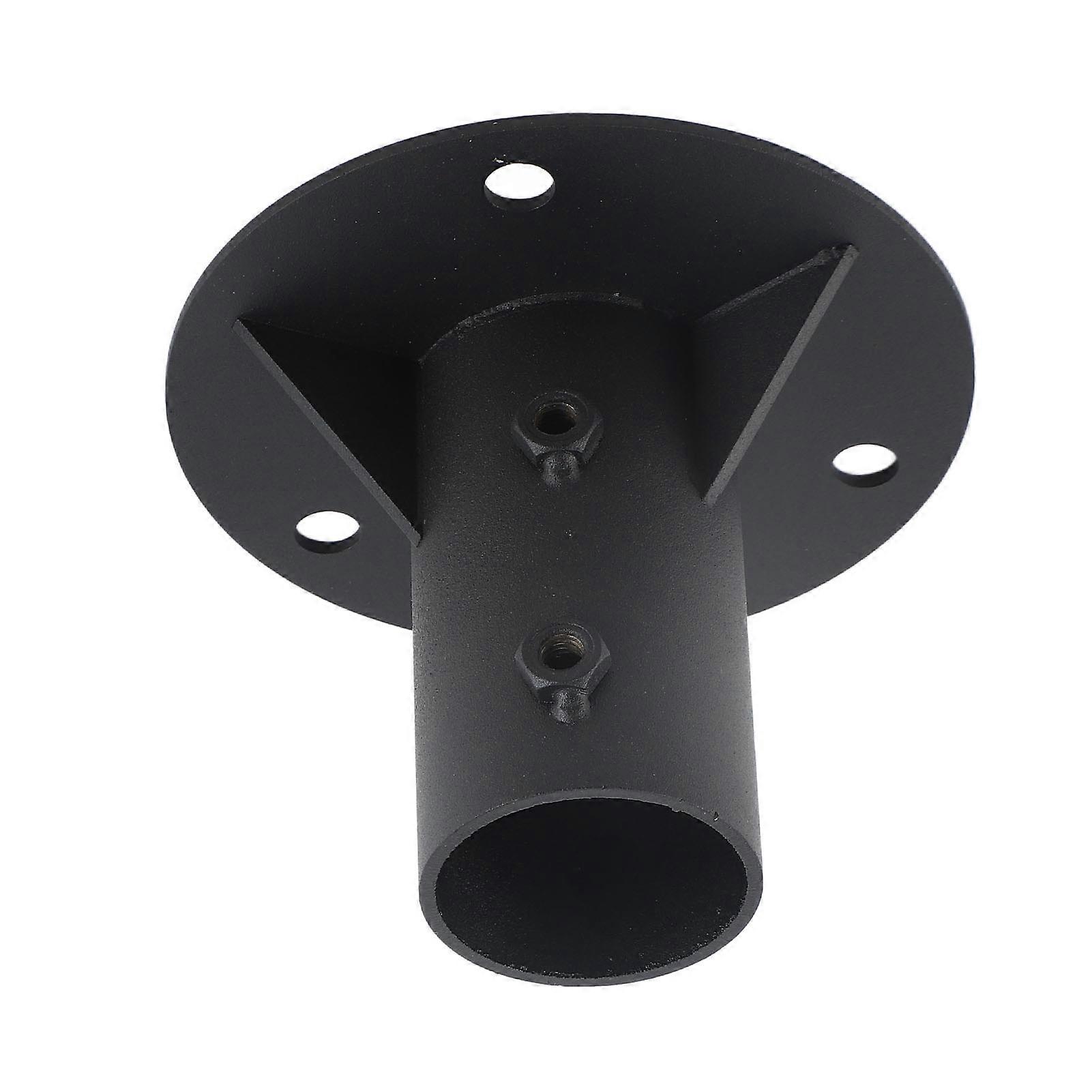 Chain Link Fence Pole Floor Flange Base Flange Heavy Solid Fence Post Concrete Mount for Holding Fence Mailbox Flag Round Posts 52mm / 2.0in