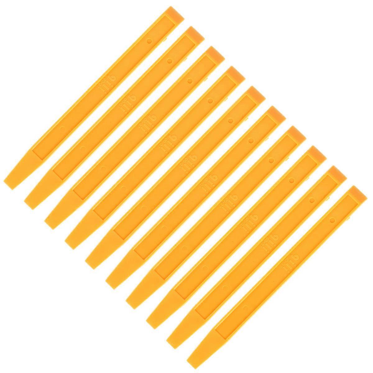 Vehicle Wrap Tools Car Squeegee Edge-Closing Tool Orange 18.5X2X0.5Cm 10Pcs