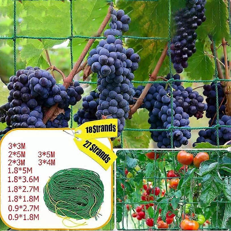 Garden Cucumber Net for Plants Climbing Net White Nylon Heavy Duty Polyester Vine Mesh Net for Tomato Grapes