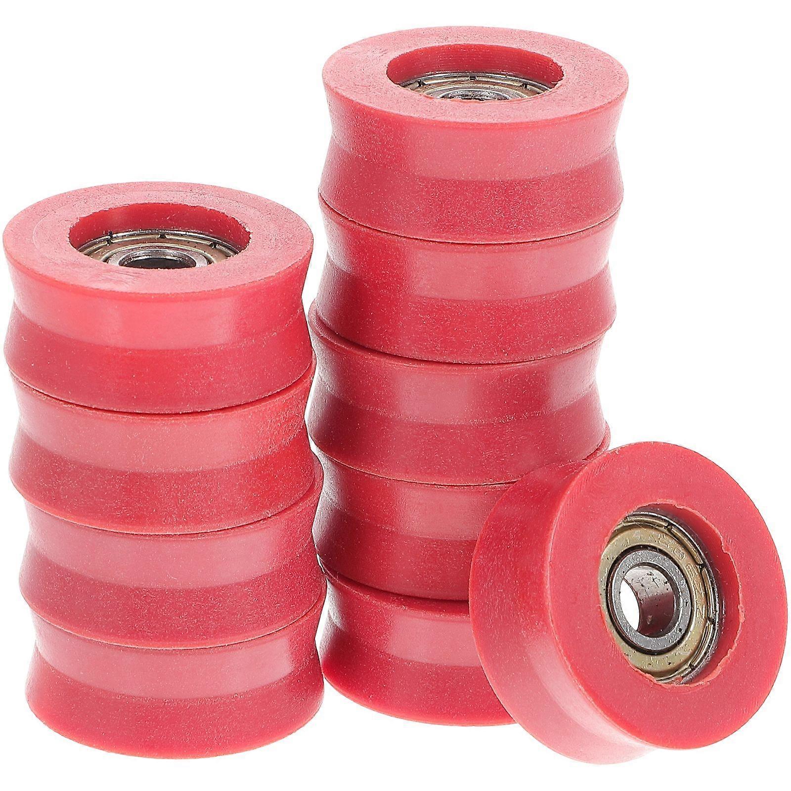 10pcs Groove Pulleys U Groove Sliding Rollers Door Sliding Window Bearing Rollers