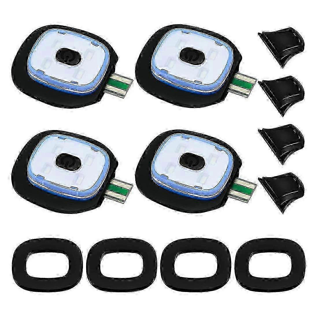 Usb Rechargeable Light For Led Knit Beanie Hat, 4 Pieces, Strong Medium And Weak Light Mode Led Hat