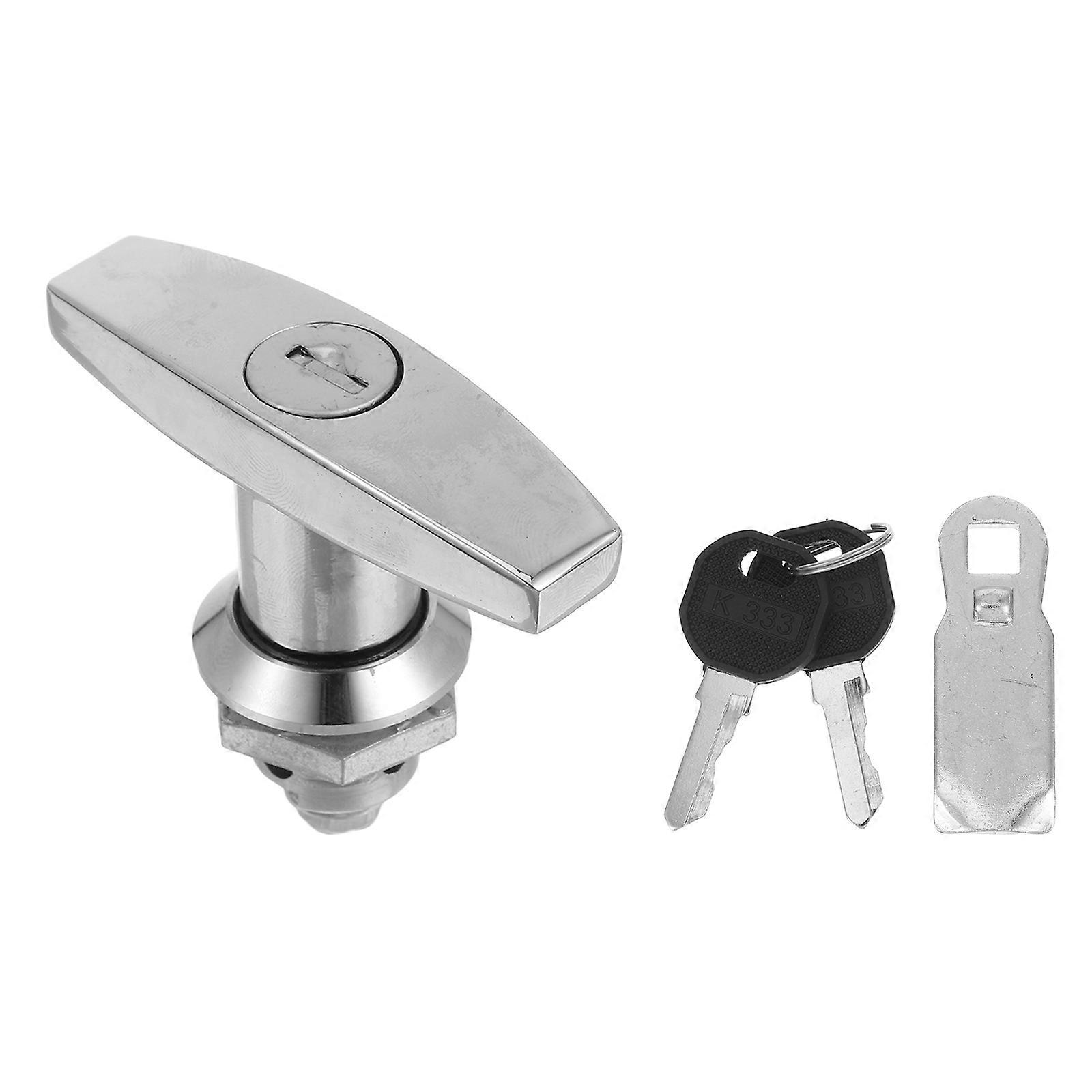 Durable Heavy Duty T Handle Lock with Keys for RV, File Cabinet, Toolbox, and Cabinet Doors – Reliable Security for Enclosures