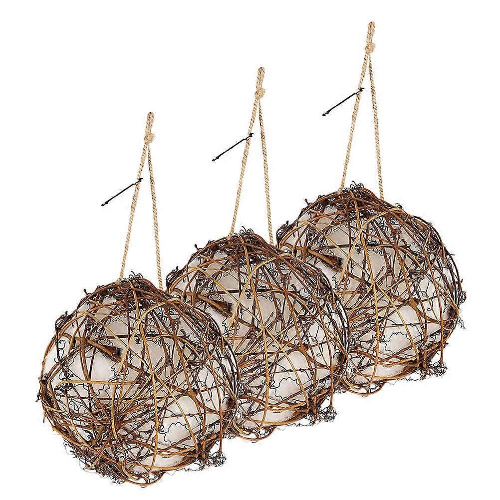 Garden Hummingbird Nest Woven Houses Feeding Material 3Pcs
