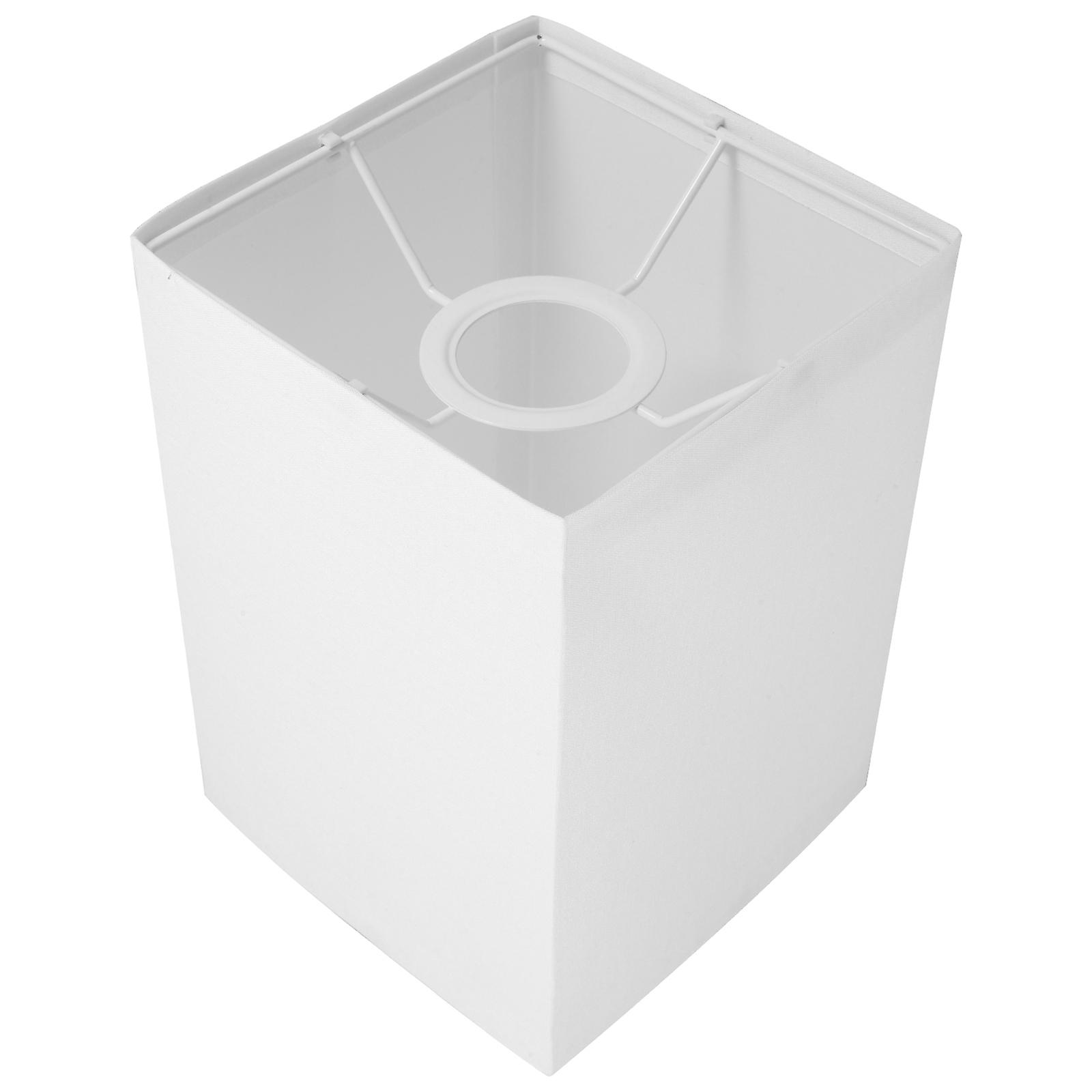 Rectangular Fabric Lamp Shade for Hotel, Bedroom, Office   Easy Installation, Versatile Floor or Table Lamp Cover   Linen Light Bulb Fit