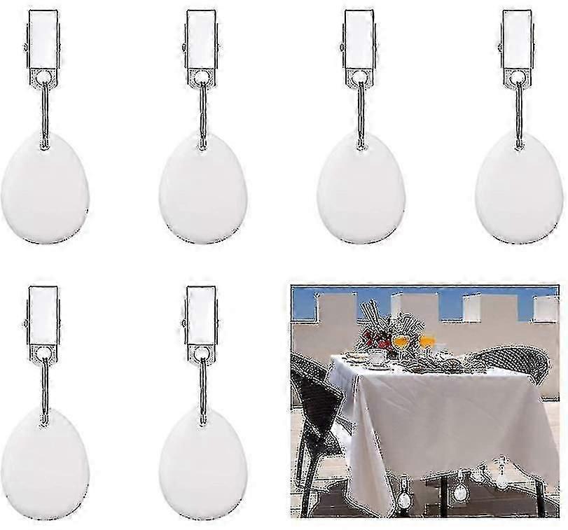 6 Metal Tablecloth Clips For Table Decorationr