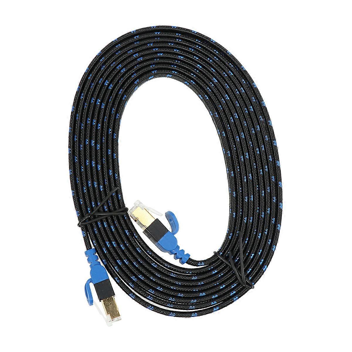 Electric Cable Cat7 Network Cable Printer Box High Speed Data Transfer 3m Blue 10 Speed 1Pcs