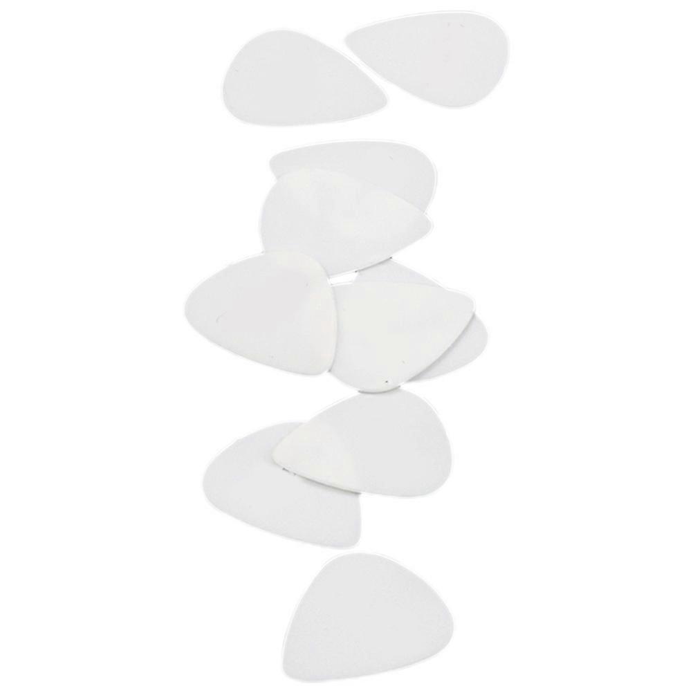 Beginner Guitar Picks Classic Rectangular Plastic For Electric Guitar White 10Pcs
