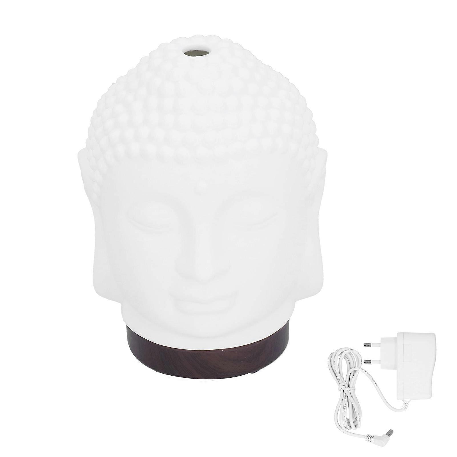 100-200ml Ceramic Humidifier, Buddha Shape Aroma Diffuser with Night Light