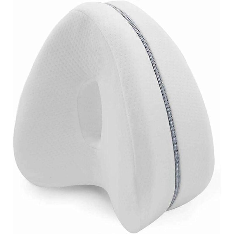 Leg elevation pillow with memory foam, orthopedic pillow for side sleepers