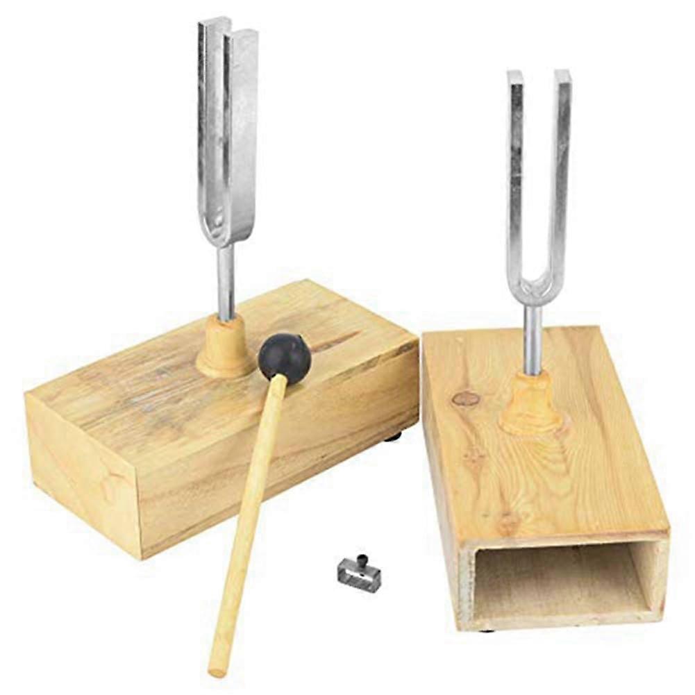 2 with resonator box, experimental tool with a vibration 440 Hz with 1 blade
