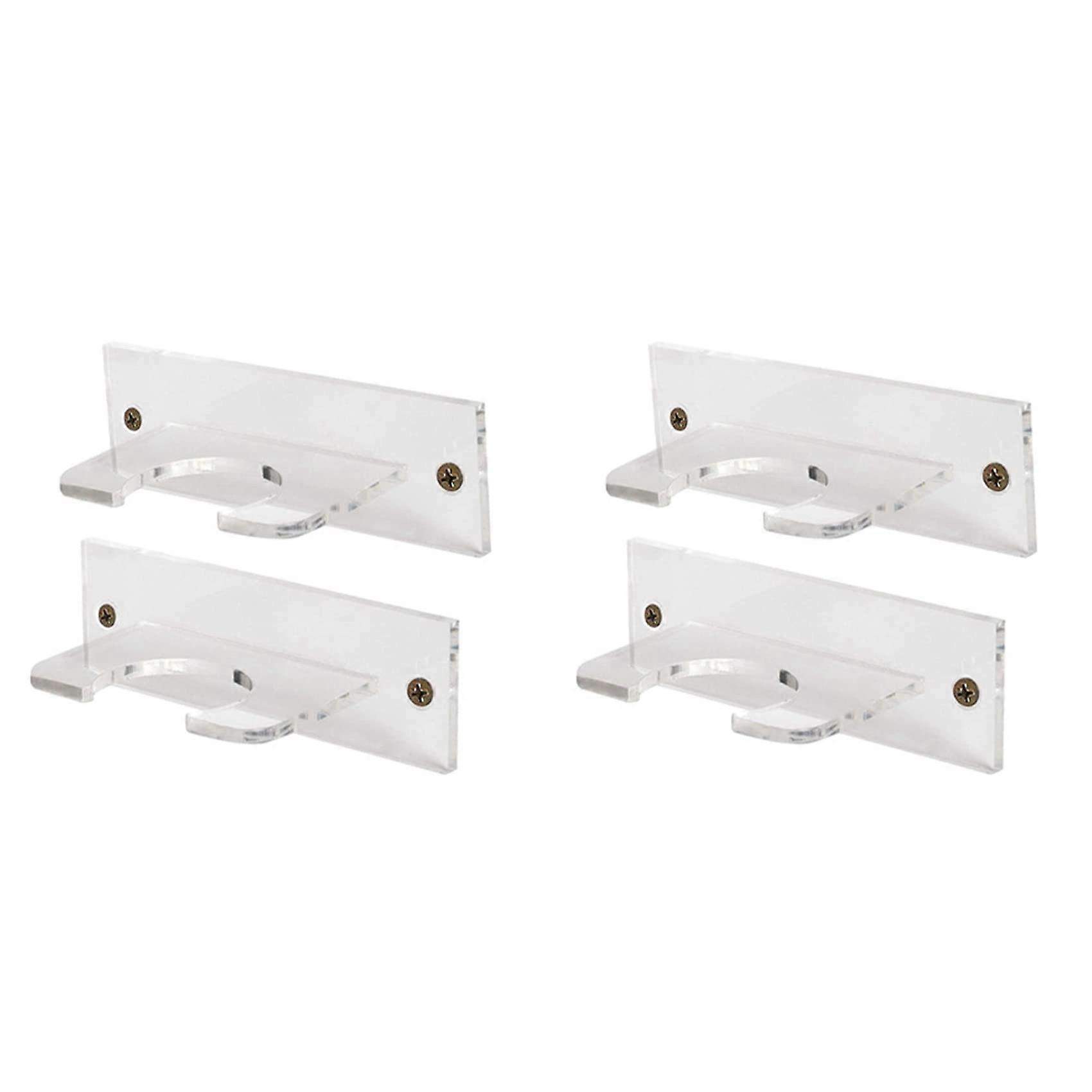 Baseball Bat Holder Pack of 4 for Vertical Wall Display Acrylic Hanger Softball Bat Rack Adjustable Mounting