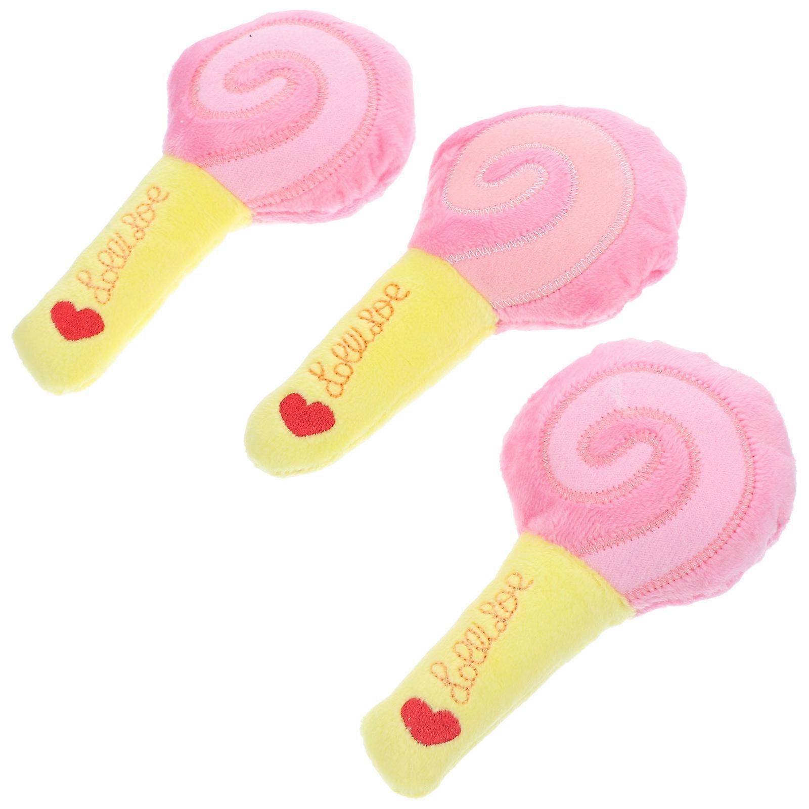 Interactive Squeaky Dog Toy for Puppy Chewing 3Pcs Plush Plaything