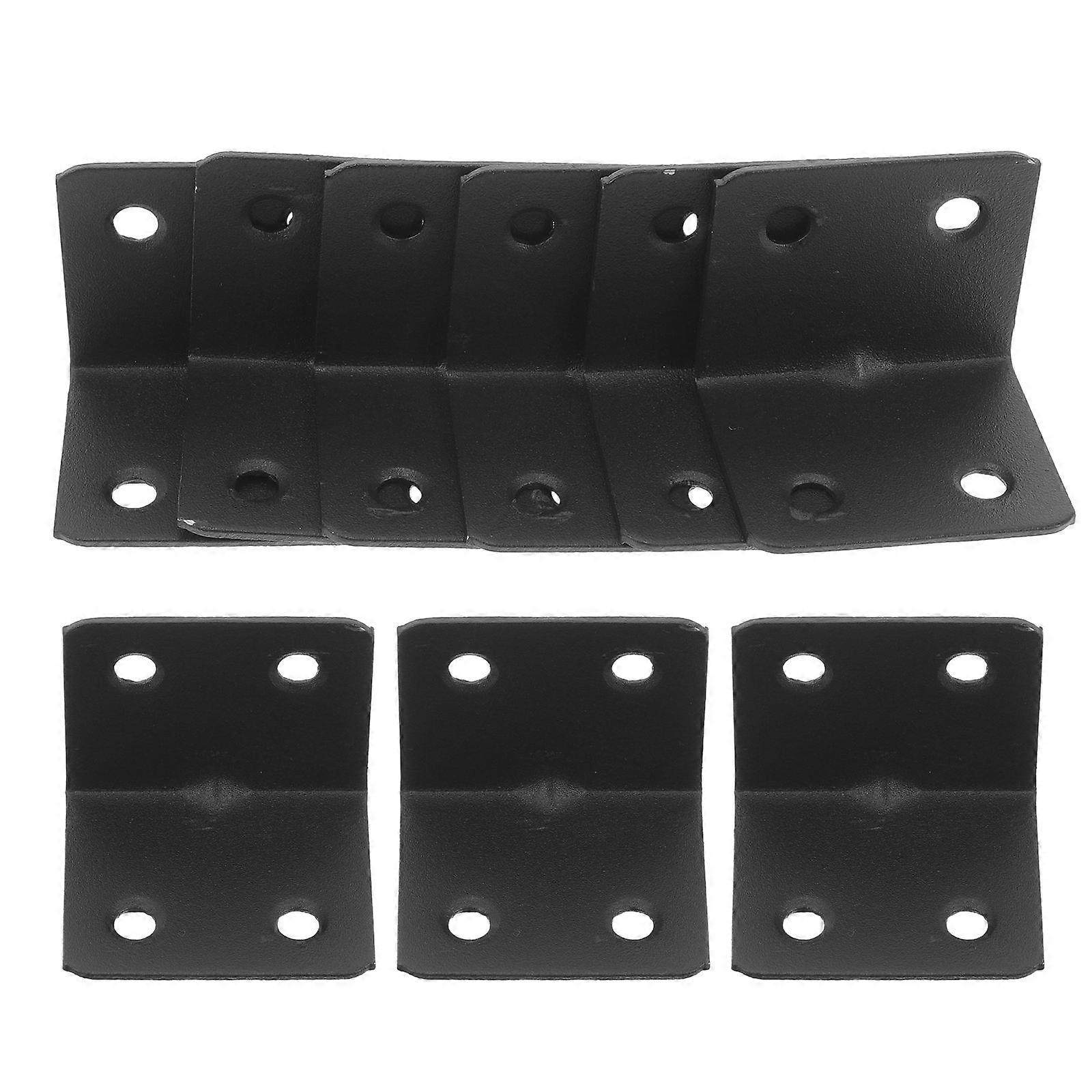 Stainless Steel L-Shaped Bracket Rust Resistance Shelf Bracket Compact Design General Users 10Pcs