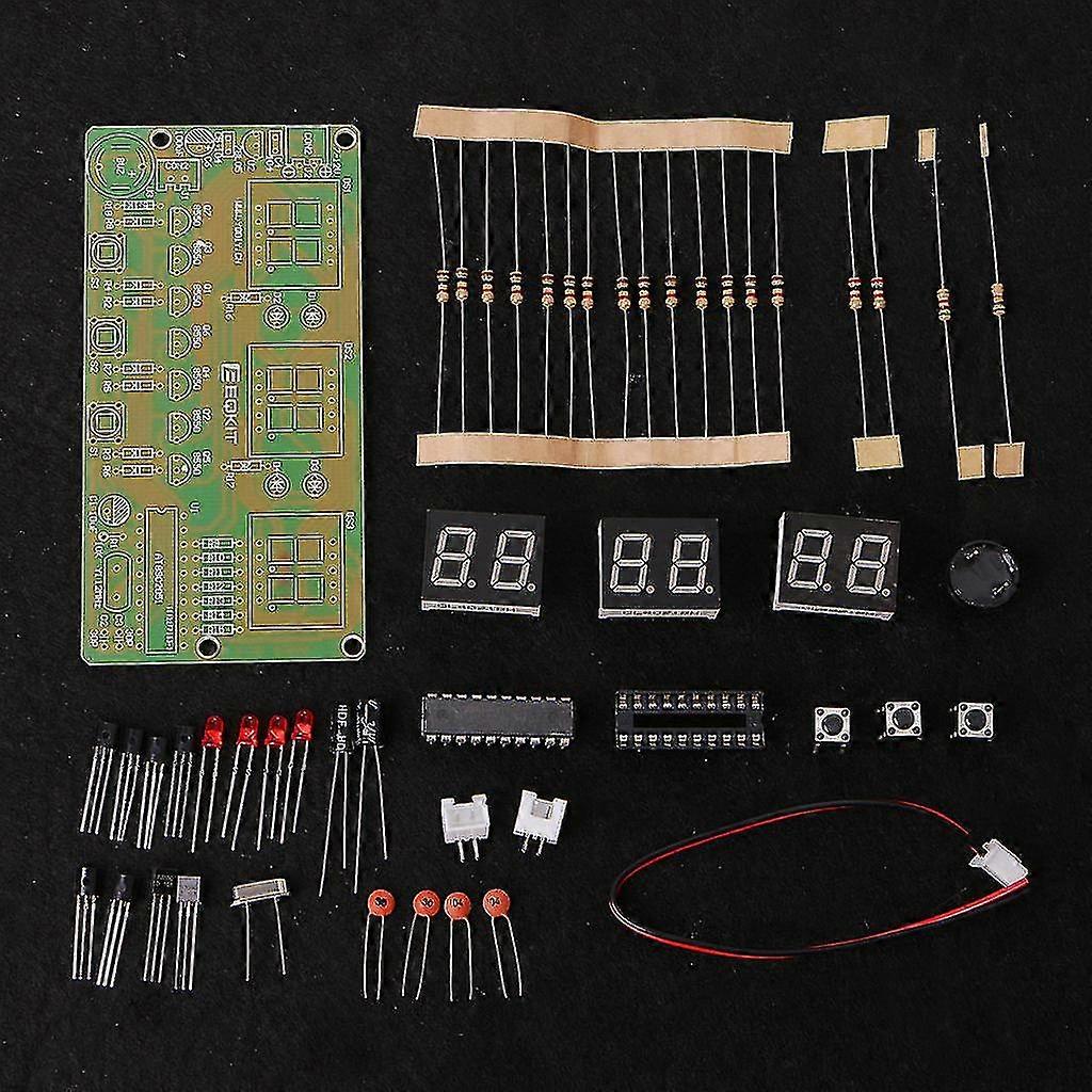 C51 Digital Electronic Clock Kit with 6 Bits Parts and Components for DIY