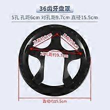 Universal 5-Hole Chainring Guard For Fixed Gear And Mountain Bikes Bicycle Crankset Protector Easy To Install Prevents Damage 36 Teeth