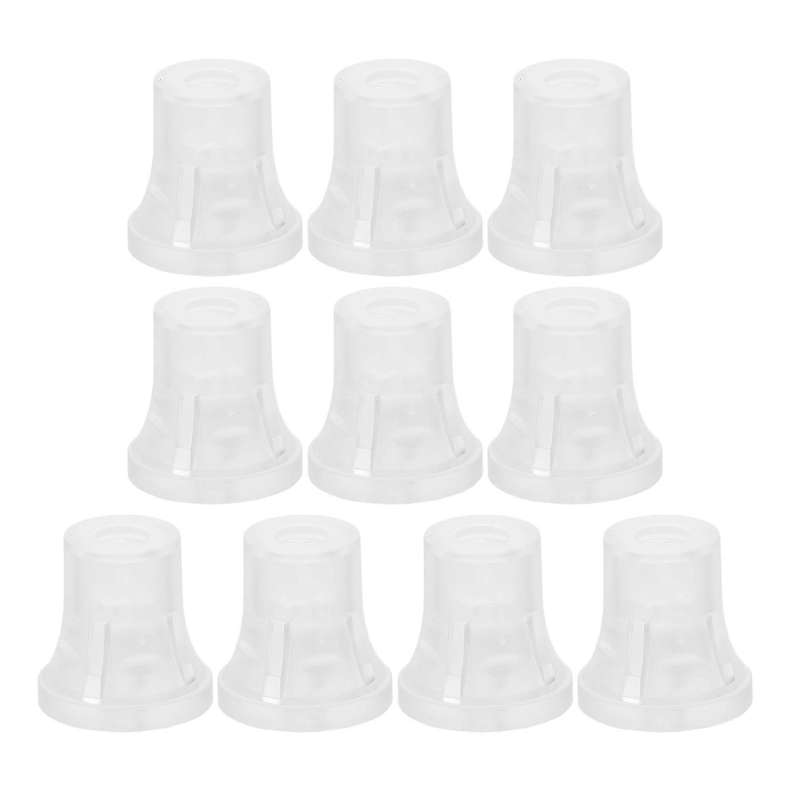 Sign Screws Mounting Hardware for Professional Use Cylindrical Transparent Plastic Secure Fastening 10Pcs