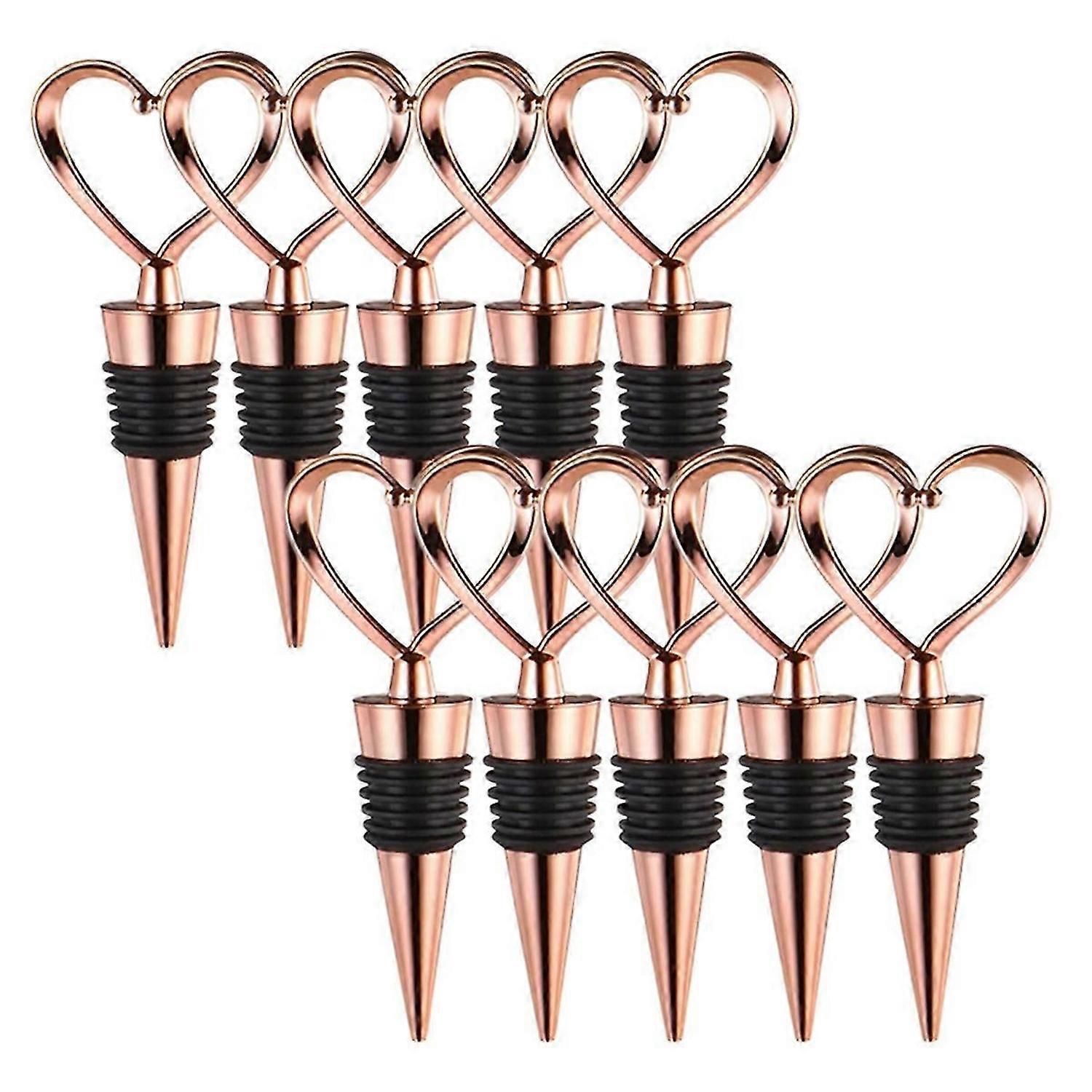 Wine Stopper 10Pack Wine Bottle Stopper Reusable Wine Stoppers for Keeping Standard Bottles Wine Cha