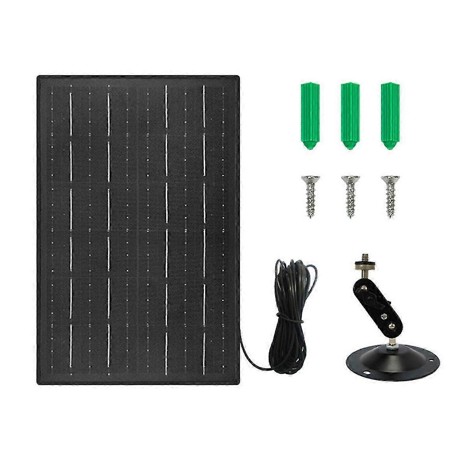 10W 5V Solar Panels for Security Cameras Recharged Battery Cameras Adjustable Security Camera Power
