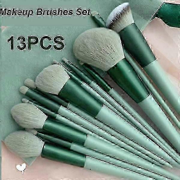13pcs Makeup Brush Set for Various Applications including Concealer, Blush, and Foundation