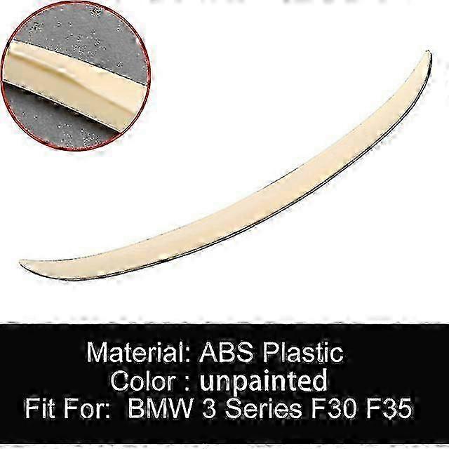 Rear Trunk Lip Spoiler Wings for Certain Brand F30 F35 F80 320 325 330 ABS Carbon Black Tuning Accessories