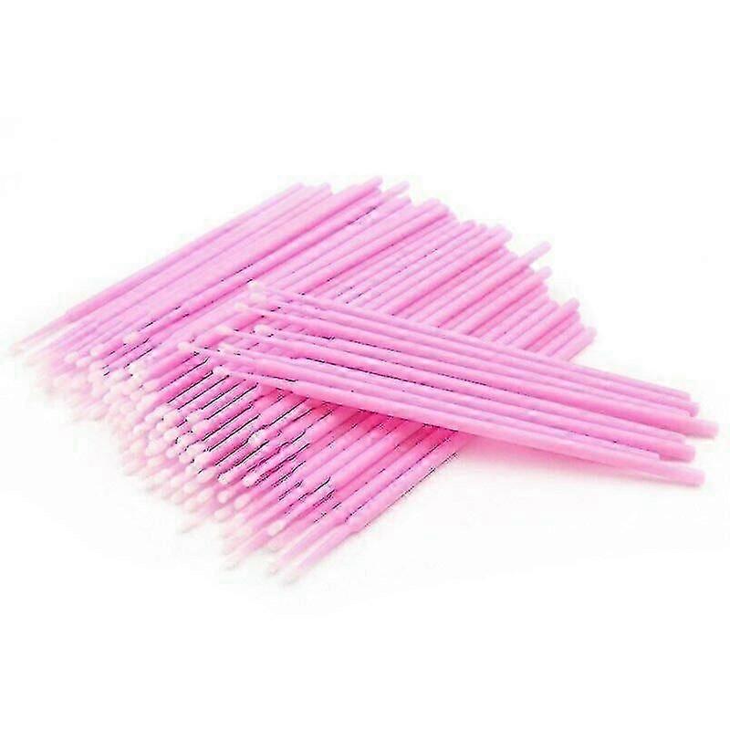 Pink Micro-Cotton Swabs - Gentle and Precise for Makeup and Skincare