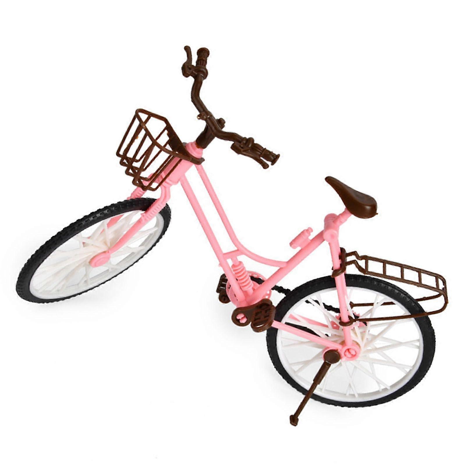 Lifelike Simulated Bicycle Model Interactive Plastic Toy for Desk Decor Ornament