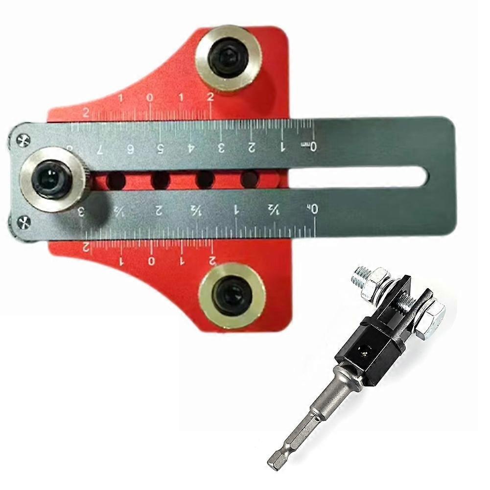 2-in-1 Aluminum Alloy Jig Drilling Guide Locator Pocket Doweling Jig