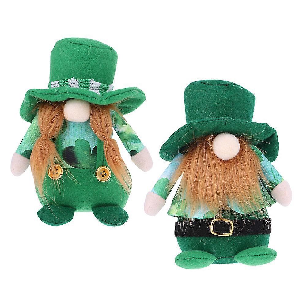 المهرجان الأيرلندي شامروك الديكور ألعاب تصميم عارضة للأطفال يوم القديس باتريك 12X5CM 2 قطعة