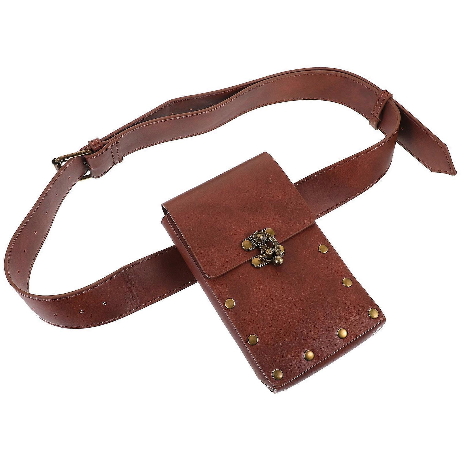 Retro Waist Bag Punk Style Casual Versatile Outdoor Activities Cycling Phone Holding 1Pack